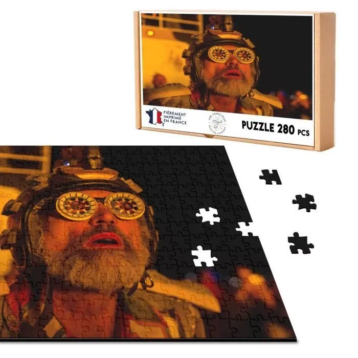 Puzzle Classique 280 pièces Homme Au Burning Man Festival Nevada Hippie Etats Unis Desert-0