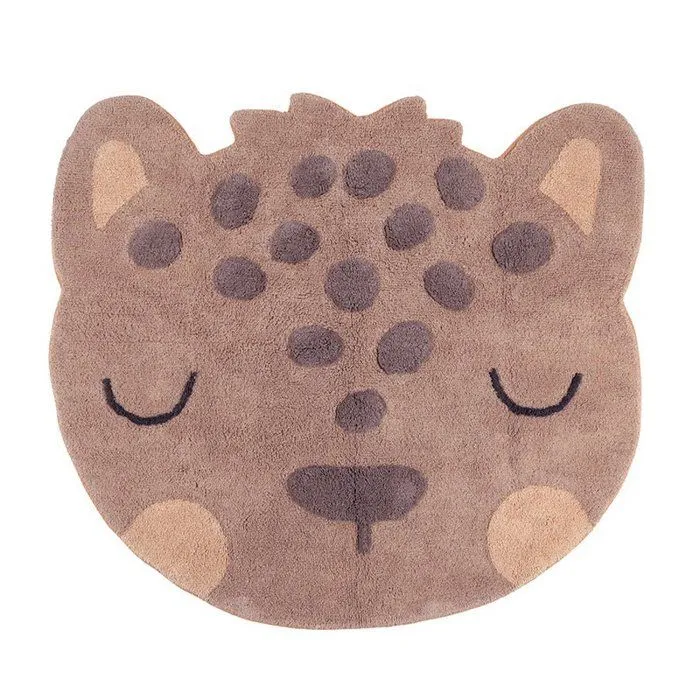 Tapis Coton Léopard Little Sören par Nattiot - Multicolore - 95 x 105 cm-3