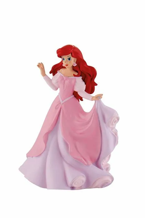 Figurine La petite sirène : Ariel en robe rose-0