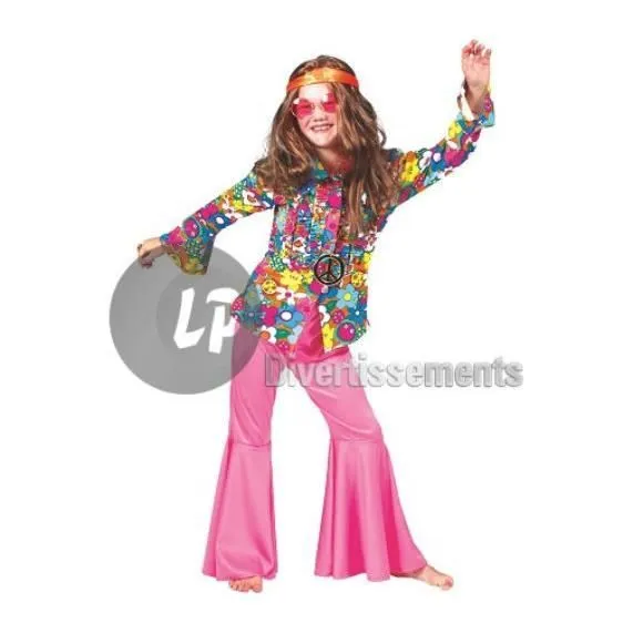 chemise hippie fleurs pour enfant taille 116-0
