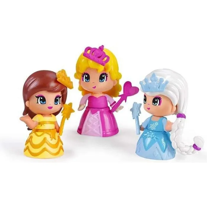 Figurines Pinypon Princesses - Pack de 3 - FAMOSA - Mix is Max - Accessoires inclus-0