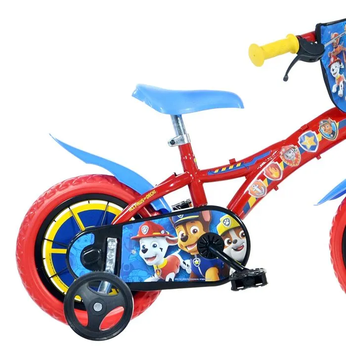 Vélo Dino Paw Patrol 12 pouces - Garçon - Rouge - Frein à pincement-1
