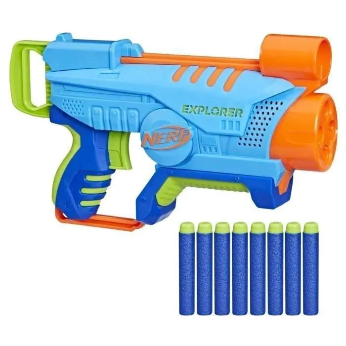 Nerf Elite Junior - NERF - Explorer Easy-Play - 8 fléchettes incluses - Pour enfants à partir de 6 ans-0