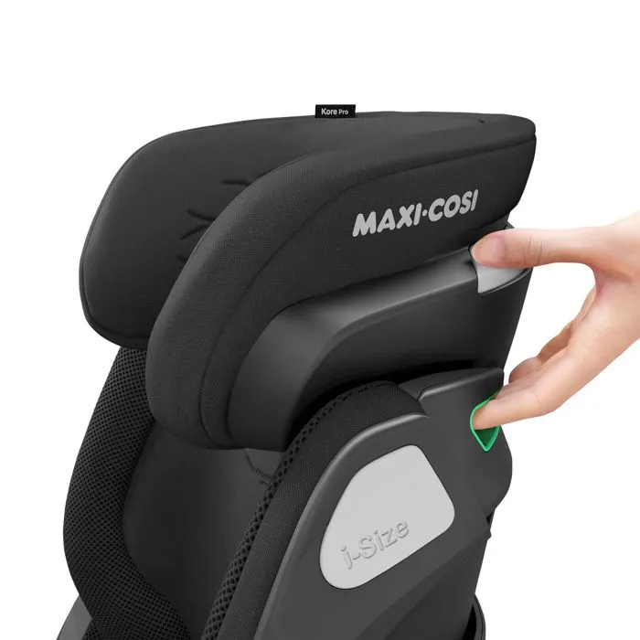 MAXI COSI Siège Auto Kore Pro, Groupe 2/3, i-Size, Isofix, Inclinable, 100 - 150 cm, de 3.5 ans à 12 ans, Authentic Black-4