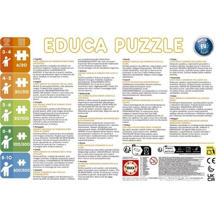 Puzzle - EDUCA - Petit Ours Brun : Ensemble de 2 puzzles de 20 pièces pour enfants dès 4 ans-2