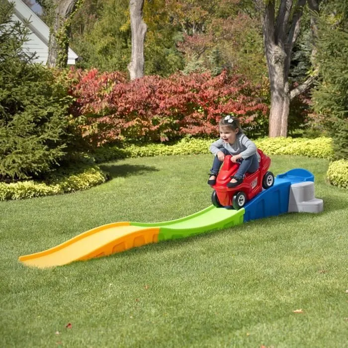 Step2 Roller Coaster Up & Down Anniversary Edition | Montagnes Russes / Toboggan pour Enfant | Jouet avec porteur Auto / Voiture-2