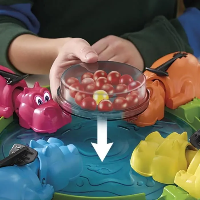 Hippos gloutons, jeu de société enfant, jeu de plateau, dès 4 ans, pour 2 à 4 joueurs, Hasbro Gaming-6
