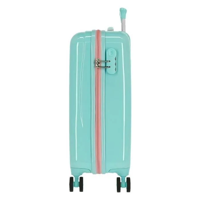 Valise cabine - LA REINE DES NEIGES - Arendelle is home - Vert menthe - Coque rigide - 4 roulettes 360°-3