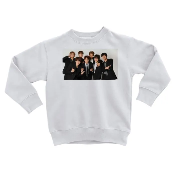 Sweatshirt Enfant - FABULOUS BIJOUX - BTS Idol Jimin Jeon Jungkook - Manches longues - Col classique - Blanc-0