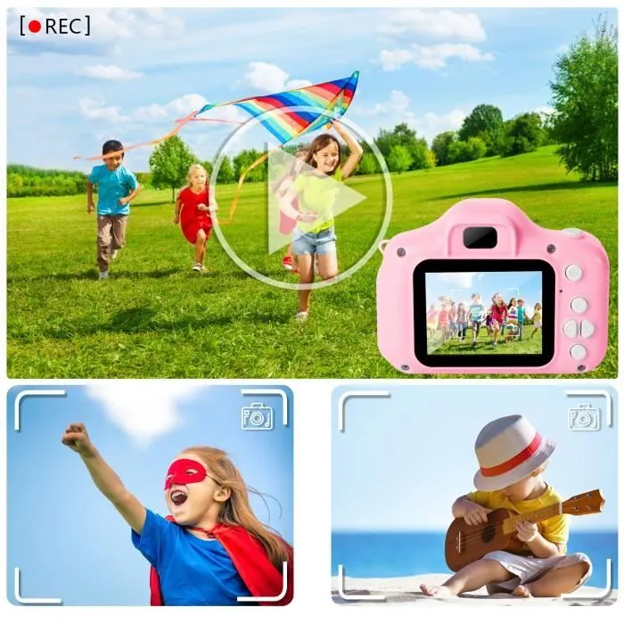 Appareil Photo Enfant - A90 - 8 Millions de Pixels - Mode Photo et Vidéo - Filtre Noir et Blanc-2