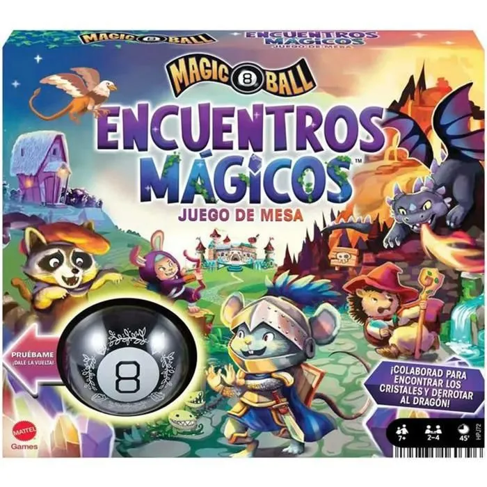 Jeu de Plateau Éducatif - Mattel Games - Rencontres Magiques Bola 8 - +7 ans-0