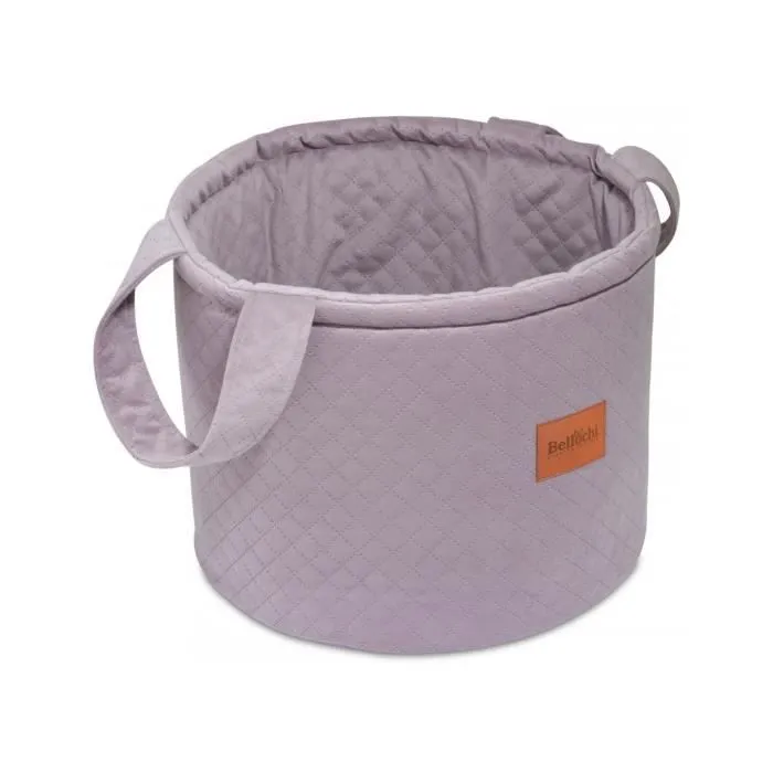 Bellochi Panier Rangement Enfant - Pliable et Universel Panier Rangement Jouet - Velours Doux - 33x40 cm Rose-0