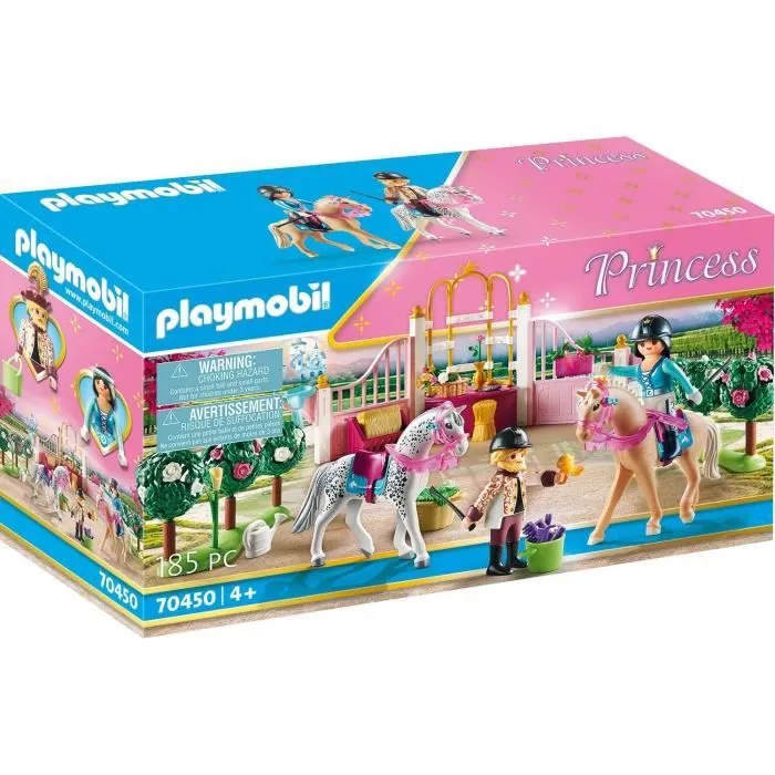 PLAYMOBIL - 70450 - Princesse avec chevaux et instructeur-0