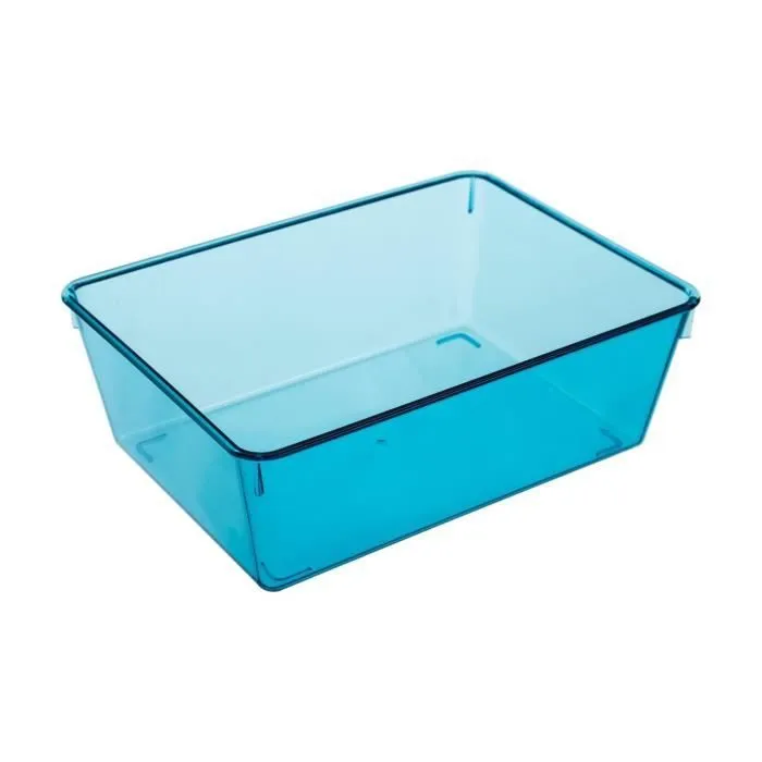 Bac de rangement coloré - FIVE - L18 x P12,8 x H6,5 cm - Polystyrène - Plastique - Résine-0