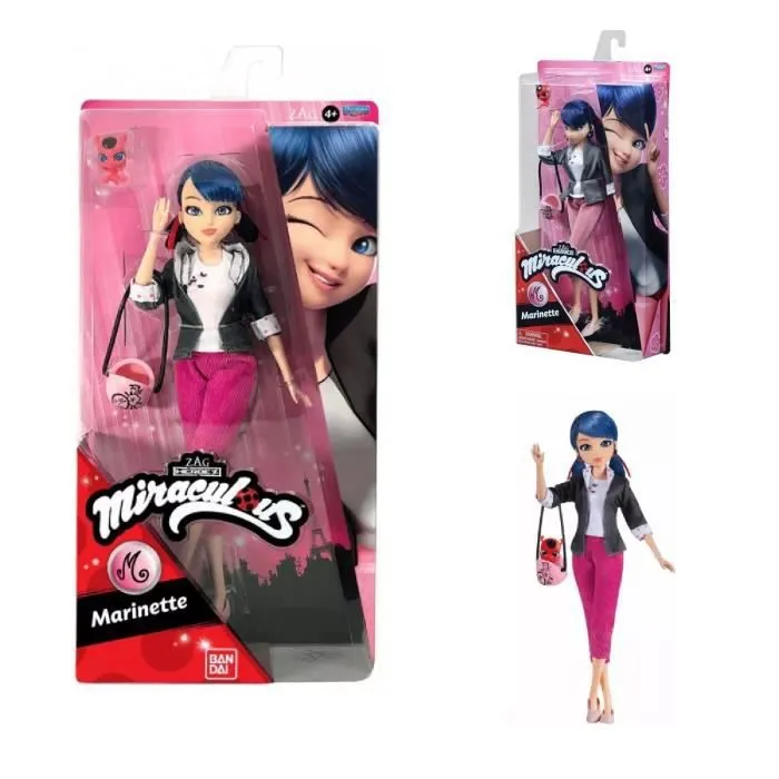 Set Miraculous : Coccinelle et le Chat Noir Poupée Marinette / Ladybug-0