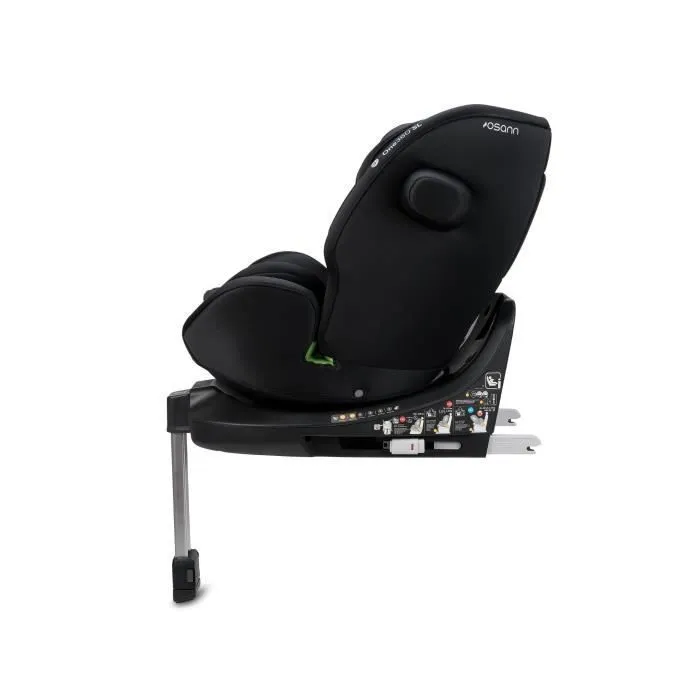 OSANN - Siège auto bébé/enfant One360 SL rotatif Isofix et jambe de force - 40-150 cm - 0 à 12 ans - Groupe 1/2/3 Noir - 40-150 cm-1