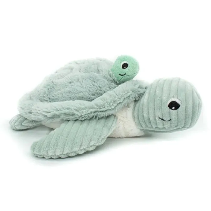 Peluche Ptipotos tortue maman bebe menthe-0