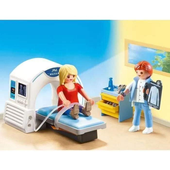 PLAYMOBIL - 70196 - City Life L'Hôpital - Salle de radiologie pour enfant de 4 ans et plus-2