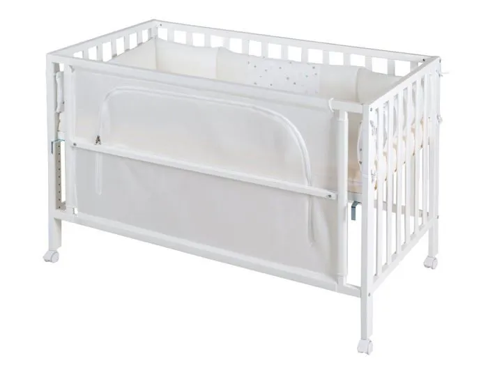 ROBA Lit Cododo Complet "safe asleep®" 60x120 cm au design "Sternenzauber" - Blanc laqué-5