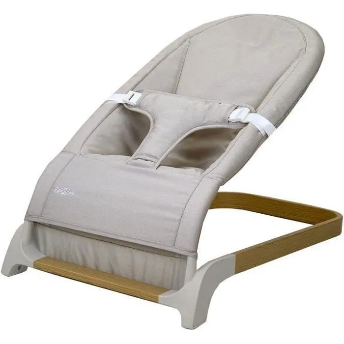 Transat bébé Mila couleur gris et bois-0
