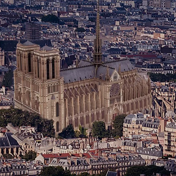 Puzzle 3D Notre Dame XL - World Brands - Puzzle 3D Led - 293 pièces - Adulte 14 Ans ou Plus-3