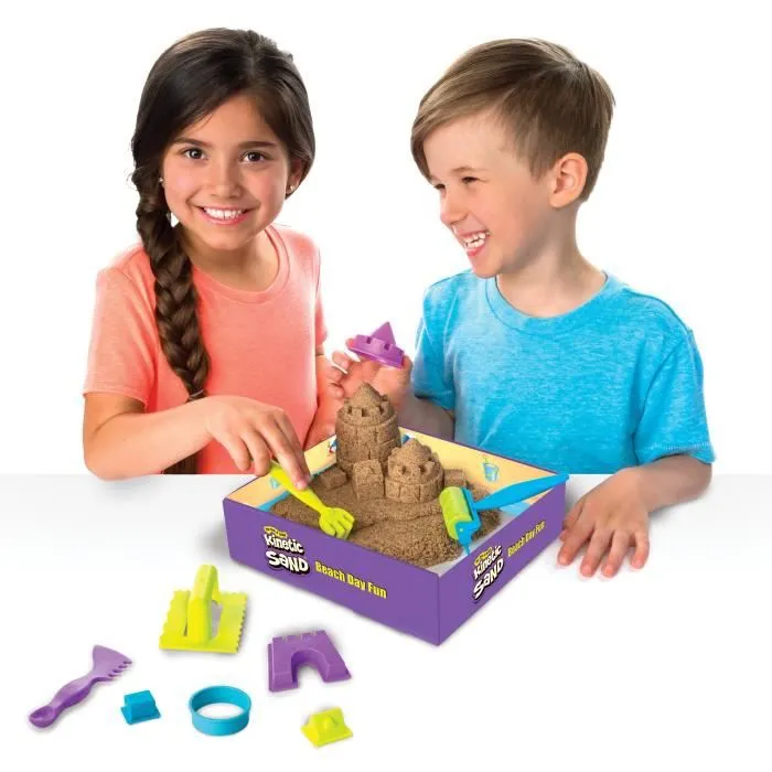 COFFRET PLAGE 340G + 9 ACCESSOIRES - KINETIC SAND - SABLE MAGIQUE - Jouet 3 ans-2