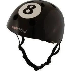 Casque Vélo et Trottinette 8 Ball Medium - KIDDIMOTO - Noir - Mixte - Vélo loisir - Enfant-0