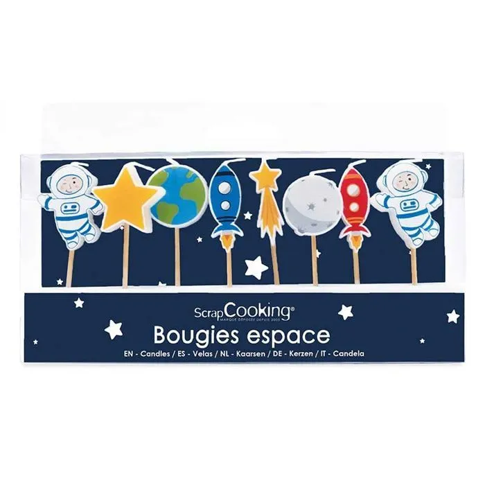 8 bougies d'anniversaire espace et galaxie-0