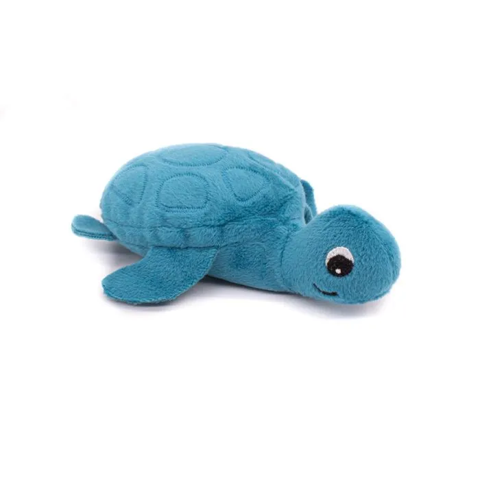 Peluche Ptipotos tortue maman/bébé bleue-5