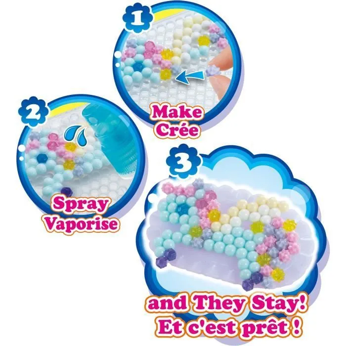 Coffret AQUABEADS - Mes accessoires féériques à créer - 820 perles - Enfant Fille - Dès 4 ans-2