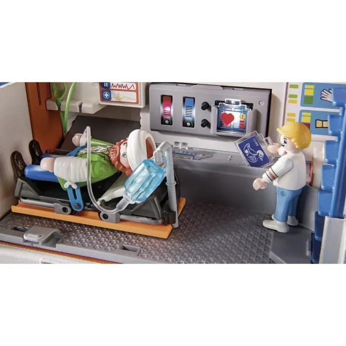 PLAYMOBIL - 70913 - DUCK ON CALL - Ambulance avec équipements médicaux et effets sonores et lumineux-3