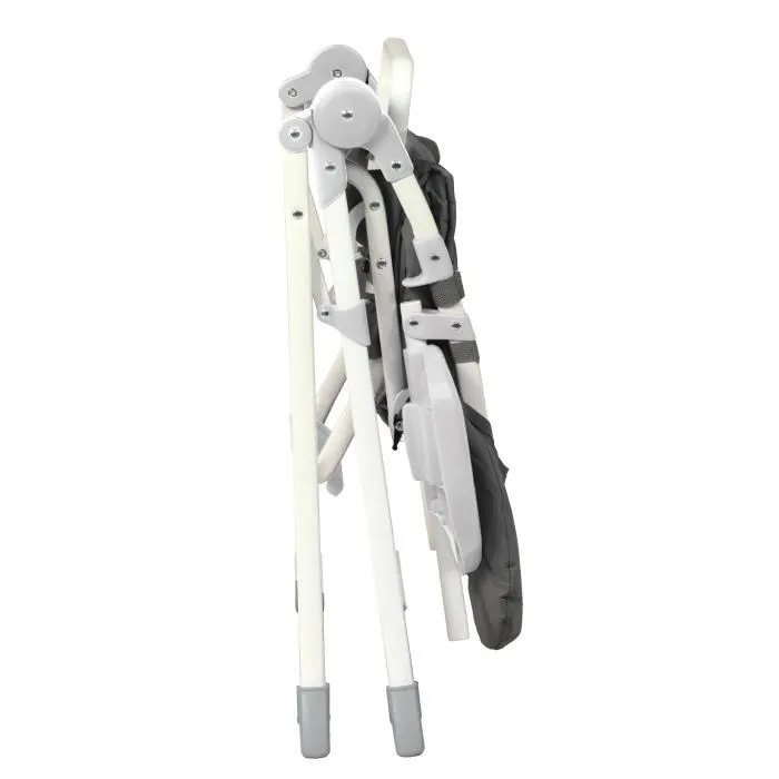 BAMBISOL Chaise haute fixe avec tablette réglable en profondeu grise-2