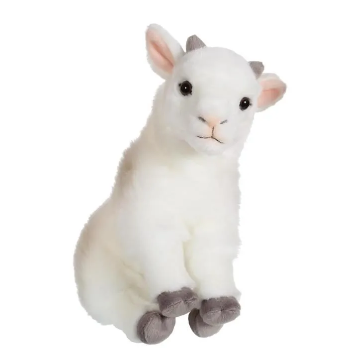 Peluche - GIPSY - Bébé Biquette Blanc - Mixte - 26 cm - Plush-0