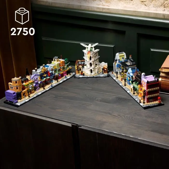 LEGO Harry Potter 76444 Les boutiques magiques du Chemin de Traverse - Set pour adultes-1