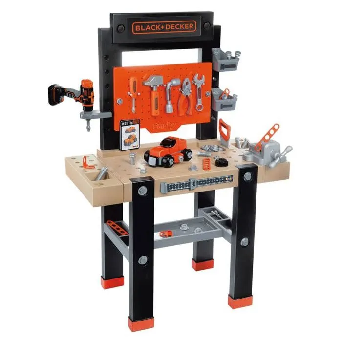 Smoby Établi de jeu pour enfants BLACK+DECKER-1