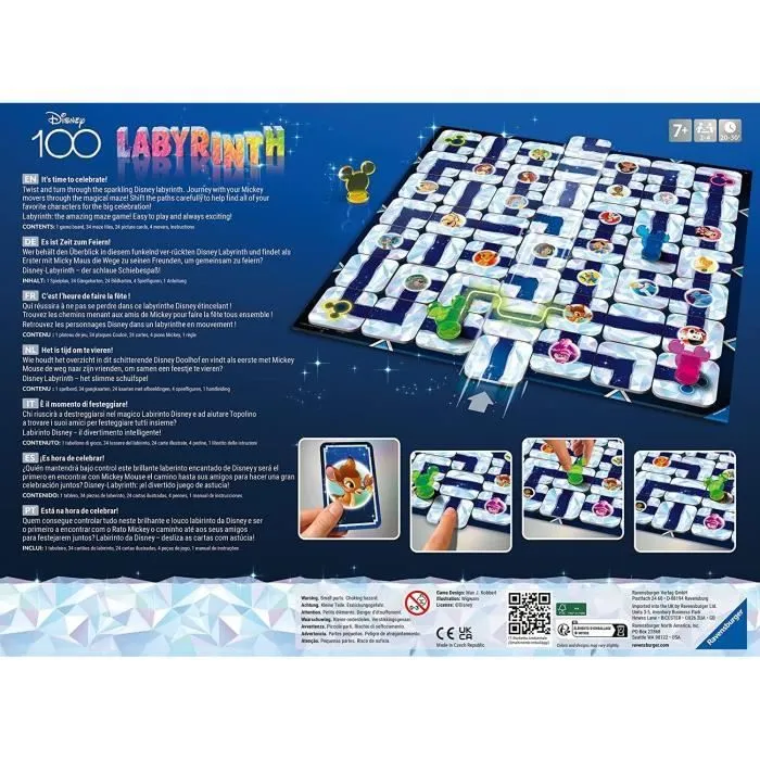 Labyrinthe Disney 100ème anniversaire - Jeu de plateau - 4005556274604 - Ravensburger-4