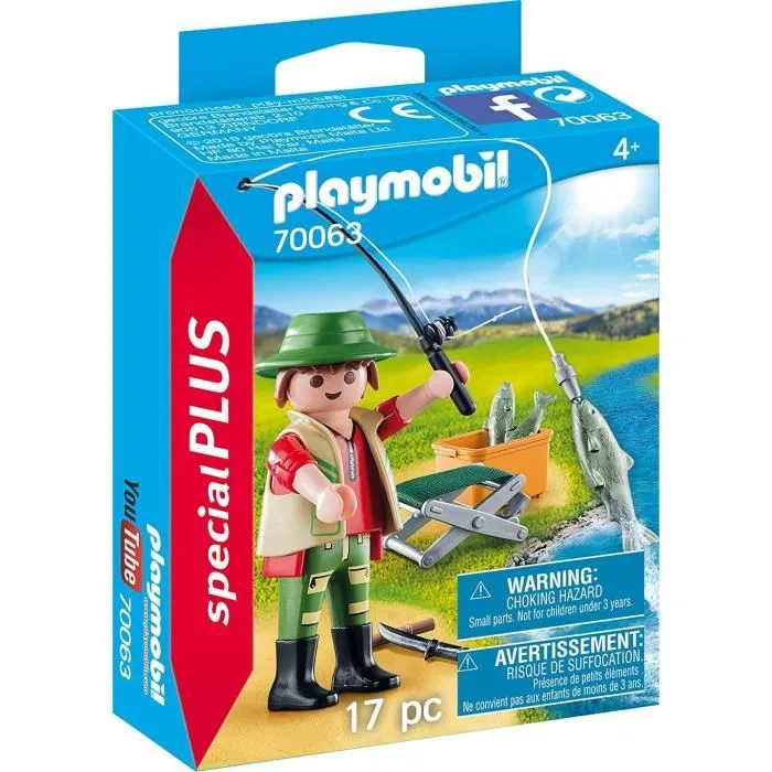 PLAYMOBIL - Country - Spécial Plus - Pêcheur à la ligne-0