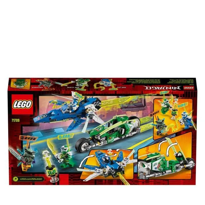 Set de jeu - LEGO® - NINJAGO® 71709 - Bolides de Jay et Lloyd - 322 pièces - À partir de 3 ans-1