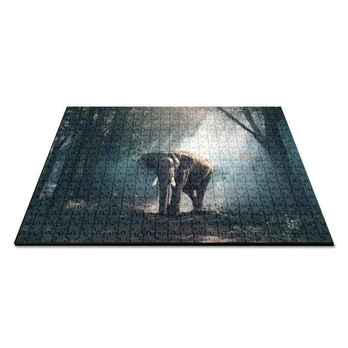 Puzzle Classique 500 pièces - FABULOUS - Elephant d'Asie Foret - Adulte - Intérieur-2
