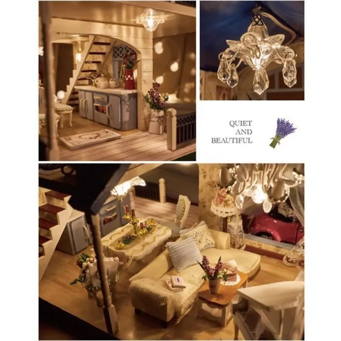 Maison de Poupée - DIY - A-032-A - LED - Multicolore - Provence-1