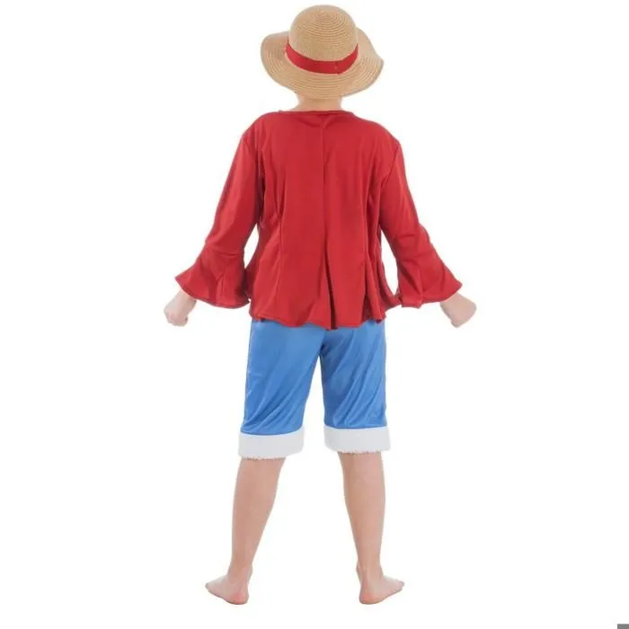 Déguisement Luffy One Piece garçon 7-8 ans (128 cm)-1
