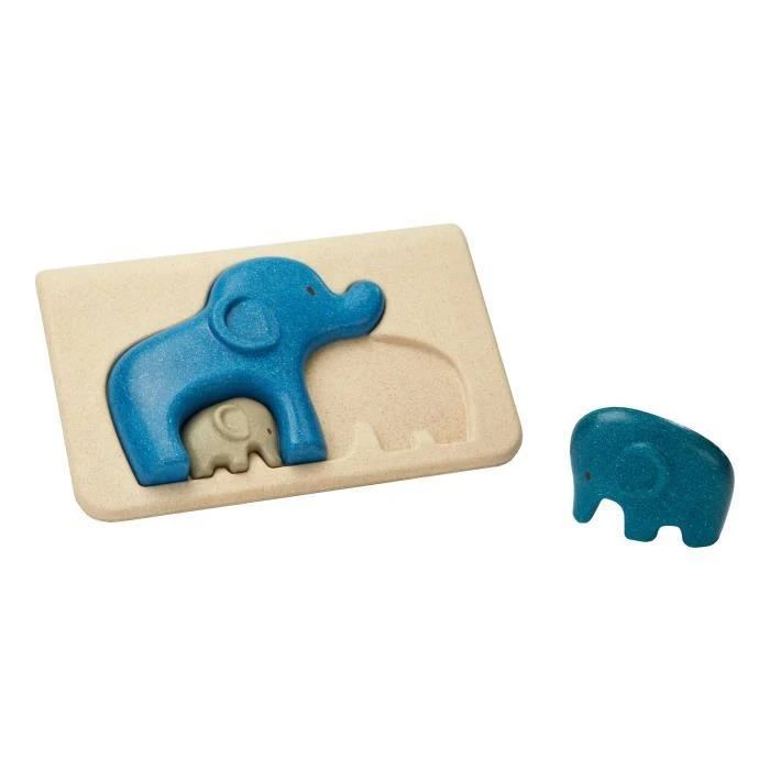 Puzzle Eléphant - PLAN TOYS - Pour Enfant de 4 ans - Garantie 2 ans-0