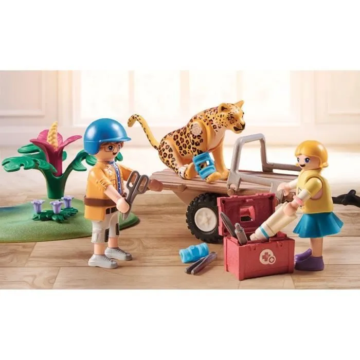 PLAYMOBIL - 71011 - Wiltopia - Quad de secours pour animaux - Matériaux recyclés ou biosourcés-2