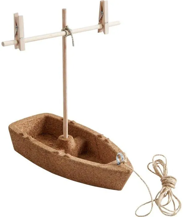 HABA - Terra Kids - Kit d’assemblage Bateau en lièges - Jeux de construction - Maquettes pour enfant - 4 ans et plus, 304244-2