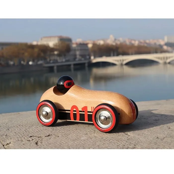 Voiture en bois - Vilac - Voiture Old sport Compet’ - Bois naturel - Pour enfants à partir de 2 ans - Mixte-1