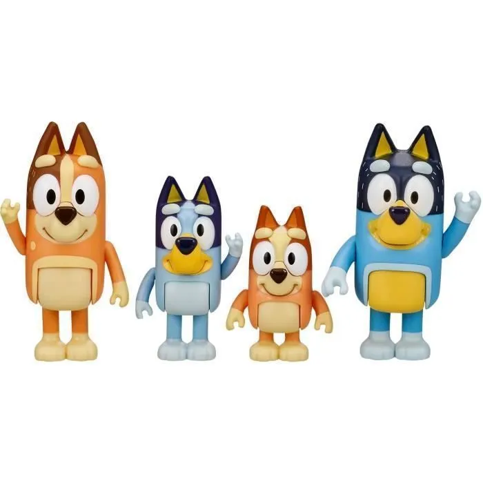 Coffret de 4 figurines de la famille de Bluey - MOOSE TOYS-0