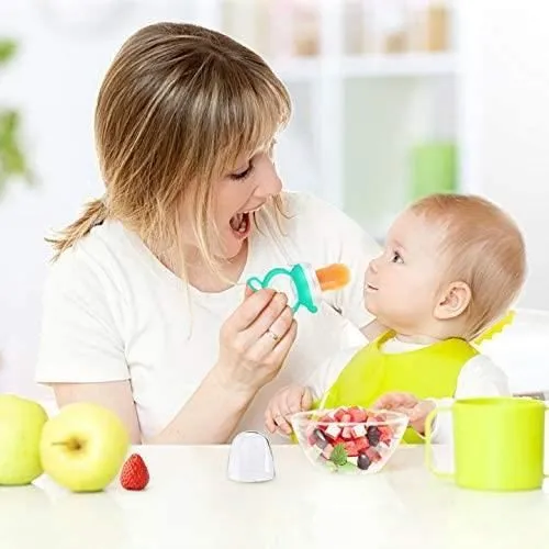 D'alimentation Pour Bébé Tétine à Fruit, Sucette Pour Fruit Bebe, Vert 2pcs-2