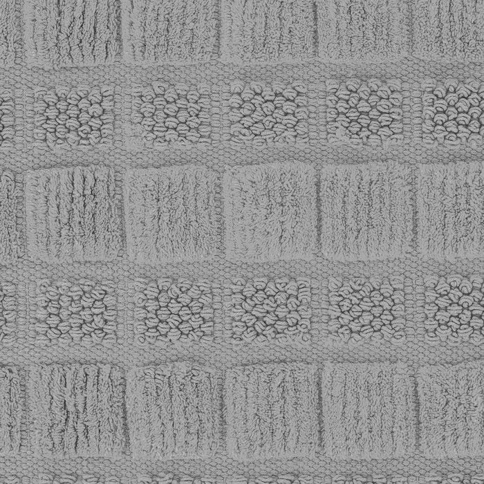 Relaxdays Descente de bain coton, 60 x 40 cm, antidérapant, lavable, tapis de baignoire, sortie de douche, gris-5