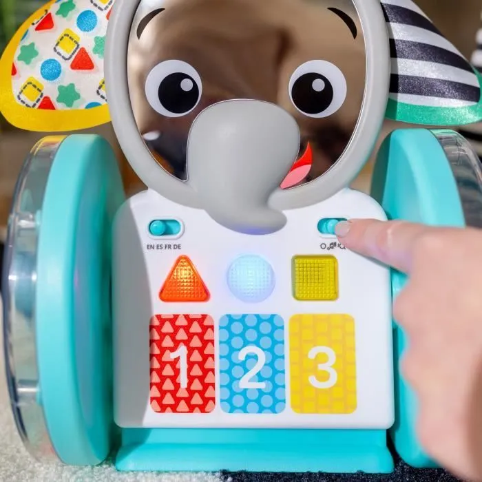 BABY EINSTEIN EARL l'éléphant Jouet d'éveil à roulettes interactif multilingue, développement de la motricité, apprentissage musique-7