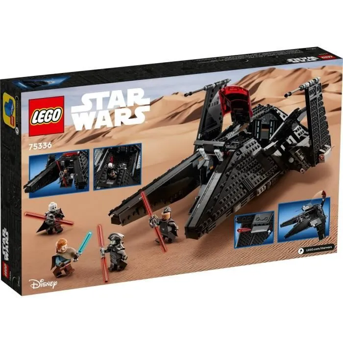 LEGO 75336 Star Wars Le Vaisseau Scythe de l’Inquisiteur, Jouet Vaisseau Spatial, Figurine Grand Inquisiteur, Kenobi, Enfants 9 Ans-3